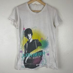 Justin Bieber My World Concert Tour Shirt Bay‎ Island Women’s Size XL 2010-2011